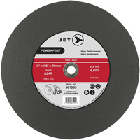 Meule &agrave; tronçonner PowerPlus A24R, 12" x 1/8", Arbre de 20 mm, Type 1, 6600 Tr/min Dufferin Supply