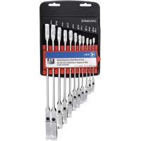 RCWS-11FS Flex Head Wrench Sets, Combination/Flex Head, 11 Pieces, Imperial Dufferin Supply