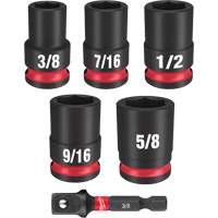 Shockwave Impact Duty SAE Socket Set, 6 Pcs, Impact, 3/8" Drive Size Dufferin Supply