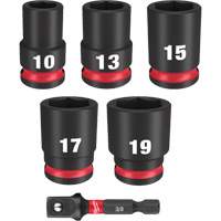 Shockwave Impact Duty Metric Socket Set, 6 Pcs, Impact, 3/8" Drive Size Dufferin Supply