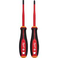 Jeu de tournevis isol&eacute;s &agrave; pointe &eacute;troite, 2 mcx, Magn&eacute;tique Dufferin Supply