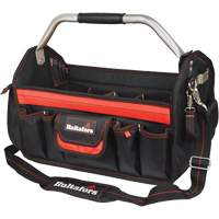 18" Open-Top Tool Carrier, Ballistic Polyester, Black/Red Dufferin Supply