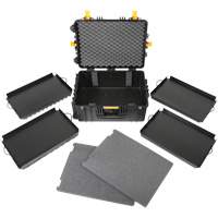 Heavy-Duty Portable Rolling Tool Case, 18-3/5" W x 24-3/5" D x 11-1/2" H, Black UAX576 | Dufferin Supply