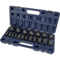 Jeu de douilles SAE, 19 Mcx, Chocs, Prise de 1/2" Dufferin Supply