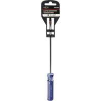 Blue Transparent Striped Slotted Screwdriver, 3/16" Tip, Round, Plastic Handle Dufferin Supply