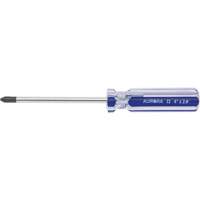 Blue Transparent Striped Philips Screwdriver, #2, Plastic Handle Dufferin Supply