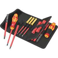 Insulated Screwdriver Set for Slotted Screws, 1000 V, 18 Pcs Dufferin Supply