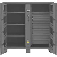 Jobsite Storage Cabinet, Steel, 59 Cubic Feet, Grey Dufferin Supply