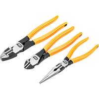 PITBULL Dipped Handle Electrician's Plier Set, 3 Pieces Dufferin Supply