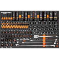 Jeu d'outils pour m&eacute;canicien Bolt Biter dans un plateau de rangement en mousse 97 mcx Dufferin Supply