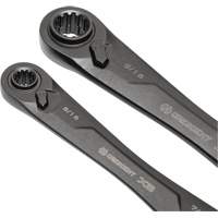 X6 4-in-1 Black Oxide Spline Ratcheting SAE Wrench Set, 2 Pieces, Imperial Dufferin Supply