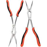 X2 Straight and Bent Long Nose Dual Material Plier Set, 2 Pieces Dufferin Supply