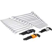 6-Point Combination Wrench and Hex Key Set in Foam Storage Tray Dufferin Supply