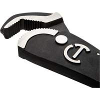 Self-Adjusting Dual Material Pipe Wrench, 1-1/2" Jaw Capacity, 12" Long, Black Oxide Finish, Cushion Handle Dufferin Supply