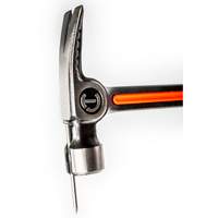 Milled-Face Framing Hammer, 28 oz., Solid Steel Handle, 16" L Dufferin Supply