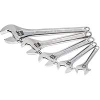 Chrome Wrench Set, Adjustable, 5 Pieces, Imperial and Metric Dufferin Supply