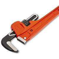 SLIM JAW Pipe Wrench, 1-9/10" Jaw Capacity, 10" Long, Powder Coated Finish, Non-Ergonomic Handle Dufferin Supply