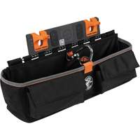 Bucket Work CentreS-Hook Large Pouch Module, Nylon, 3 Pockets, Black/Orange Dufferin Supply