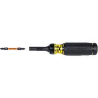 15-in-1 Ratcheting Impact-Rated Multi-Bit Torsion Zone Screwdriver, 9-1/2" L, Cushion Grip Handle Dufferin Supply