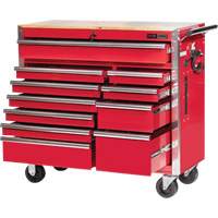 PRC4211 Pro Series Roller Cabinet, 11 Drawers, 42" W x 18" D x Red Dufferin Supply