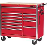 PRC4211 Pro Series Roller Cabinet, 11 Drawers, 42" W x 18" D x Red Dufferin Supply