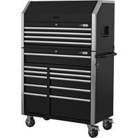 HDCC-4115 HD Series Toolbox Combo, 21-1/2" D x 44-1/5" W x 63-3/10" H, Black Dufferin Supply