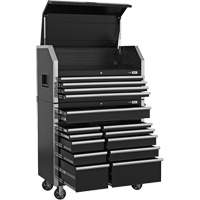 HDCC-4115 HD Series Toolbox Combo, 21-1/2" D x 44-1/5" W x 63-3/10" H, Black Dufferin Supply