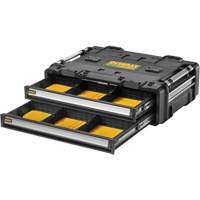 TOUGHSYSTEM&reg; 2.0 DXL 2 Drawers Unit, 30" x 21-13/20" x 10", Black/Yellow Dufferin Supply