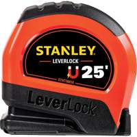 High-Visibility Magnetic LEVERLOCK&reg; Tape Measure, 25', Imperial Graduations Dufferin Supply