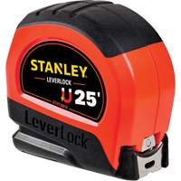 High-Visibility Magnetic LEVERLOCK&reg; Tape Measure, 25', Imperial Graduations Dufferin Supply