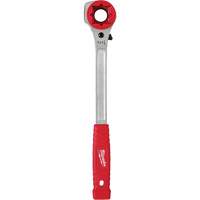 Lineman's High-Leverage Ratcheting Wrench with Milled Strike Face, 3/4"/1"/1-1/8" Drive, Ergonomic Handle Dufferin Supply