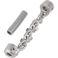 Chaîne de nettoyage de tuyaux de 1-1/4" - 1-1/2" pour c&acirc;ble de serpent &agrave; chaîne de 1/4" Dufferin Supply
