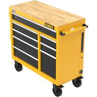 Heavy-Duty Mobile Workstation, 8 Drawers, 40" W x Yellow Dufferin Supply