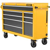 Heavy-Duty Mobile Workstation, 8 Drawers, 52" W x Yellow Dufferin Supply
