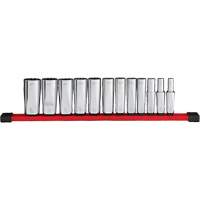 12-Point Deep Well SAE Socket Set, 12 Pcs, 3/8" Drive Size, Deep Dufferin Supply