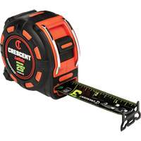 SHOCKFORCE NITE EYE Tape Measure, 1-1/4" x 25', Imperial Graduations Dufferin Supply