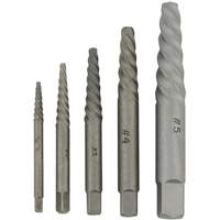 JSSE-5S Spiral-Type Screw Extractor Set, Alloy Steel Dufferin Supply