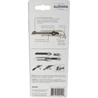 Couteau professionnel de 18 mm avec verrouillage &agrave; cliquet, Acier inoxydable, Robuste, Prise en Plastique Dufferin Supply