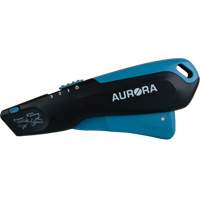 Couteau de s&eacute;curit&eacute; r&eacute;tractable , Acier inoxydable, Robuste, Prise en Plastique/Aluminium Dufferin Supply