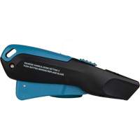 Couteau de s&eacute;curit&eacute; r&eacute;tractable , Acier inoxydable, Robuste, Prise en Plastique/Aluminium Dufferin Supply