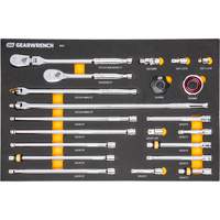 Ensemble d'outils &agrave; cliquet et d'entraînement 3/8" &agrave; 90 dents avec plateau de rangement en mousse Dufferin Supply