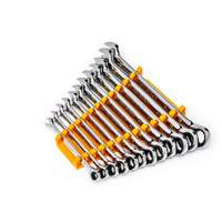 Jeu de cl&eacute;s &agrave; 12 pans et 90 dents, Combinaison &agrave; cliquet, 12 morceaux, M&eacute;trique Dufferin Supply