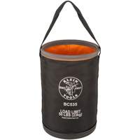 Straight Utility Bucket, 17" L x 12" W x 4" H, Nylon, Black/Grey/Orange Dufferin Supply