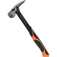 Steel Claw Hammer, 18 oz., Solid Steel Handle, 15" L Dufferin Supply