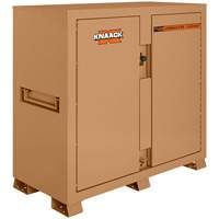 Model 112 Jobsite Cabinet with Padlock, Steel, 54.9 Cubic Feet, Tan Dufferin Supply