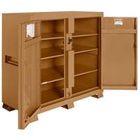 Model 139 Jobsite Cabinet with Padlock, Steel, 59.4 Cubic Feet, Tan Dufferin Supply