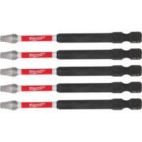 SHOCKWAVE Impact Recess Power Bits, Square, 2 Tip, 3-1/2" Length Dufferin Supply