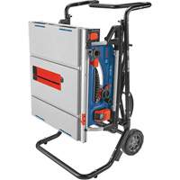 Scie &agrave; table de chantier avec support roulant Gravity-Rise, 120 V, 15 A, 3800 tr/min Dufferin Supply