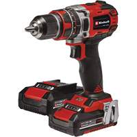 Professional Cordless Hammer Drill/Driver Kit, 1/2" Chuck, 18 V Dufferin Supply