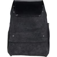 Phantom Collection Heavy-Duty Nail & Tool Bag, Leather, 10 Pockets, Black Dufferin Supply